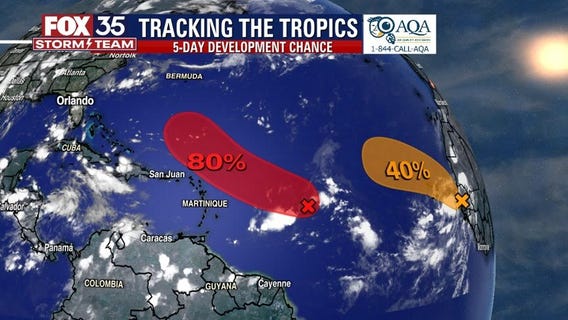 Hurricane center tracking two systems in the Atlantic
