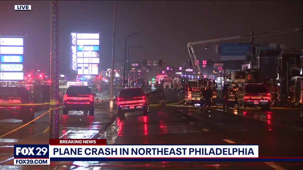 Philly plane crash: Officials walk neighborhood of crash scene