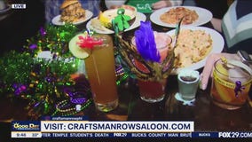 Craftsman Row Saloon transforms for Mardi Gras
