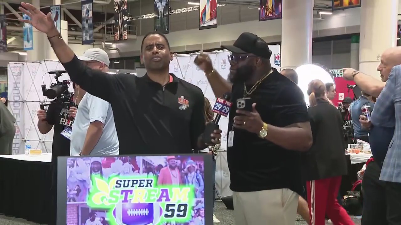 Super Stream 59 | Live from Radio Row in New Orleans: Gospel Singer Titus Showers sings gospel version of Eagles Fight song