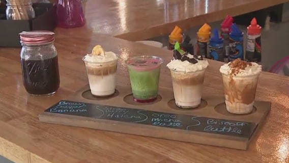 Coffee flights at Style Pop Cafe