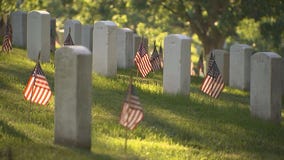 Fallen heroes honored with 'Flags-In' at Arlington National Cemetery