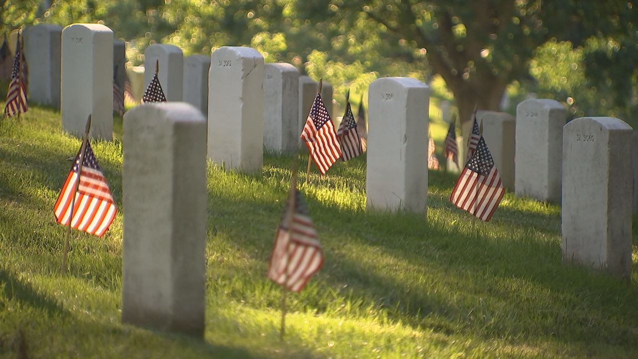 Fallen heroes honored with 'Flags-In' at Arlington National Cemetery