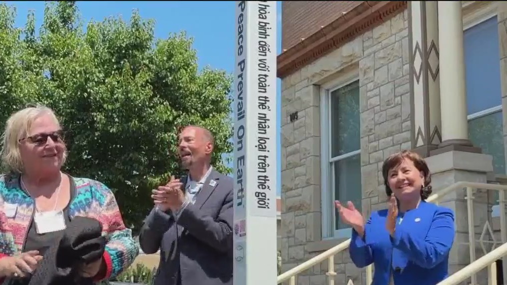 Peace pole unveiled at Carroll University