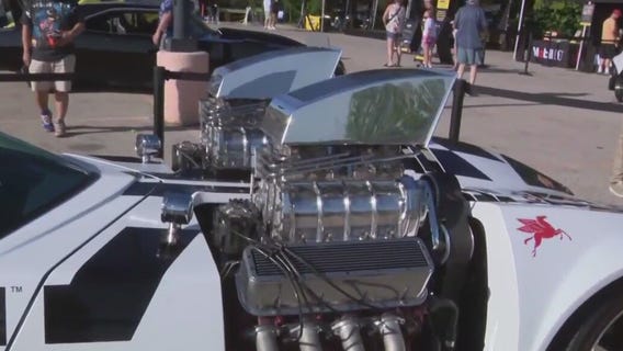 Life-size Hot Wheels vehicles in New Berlin