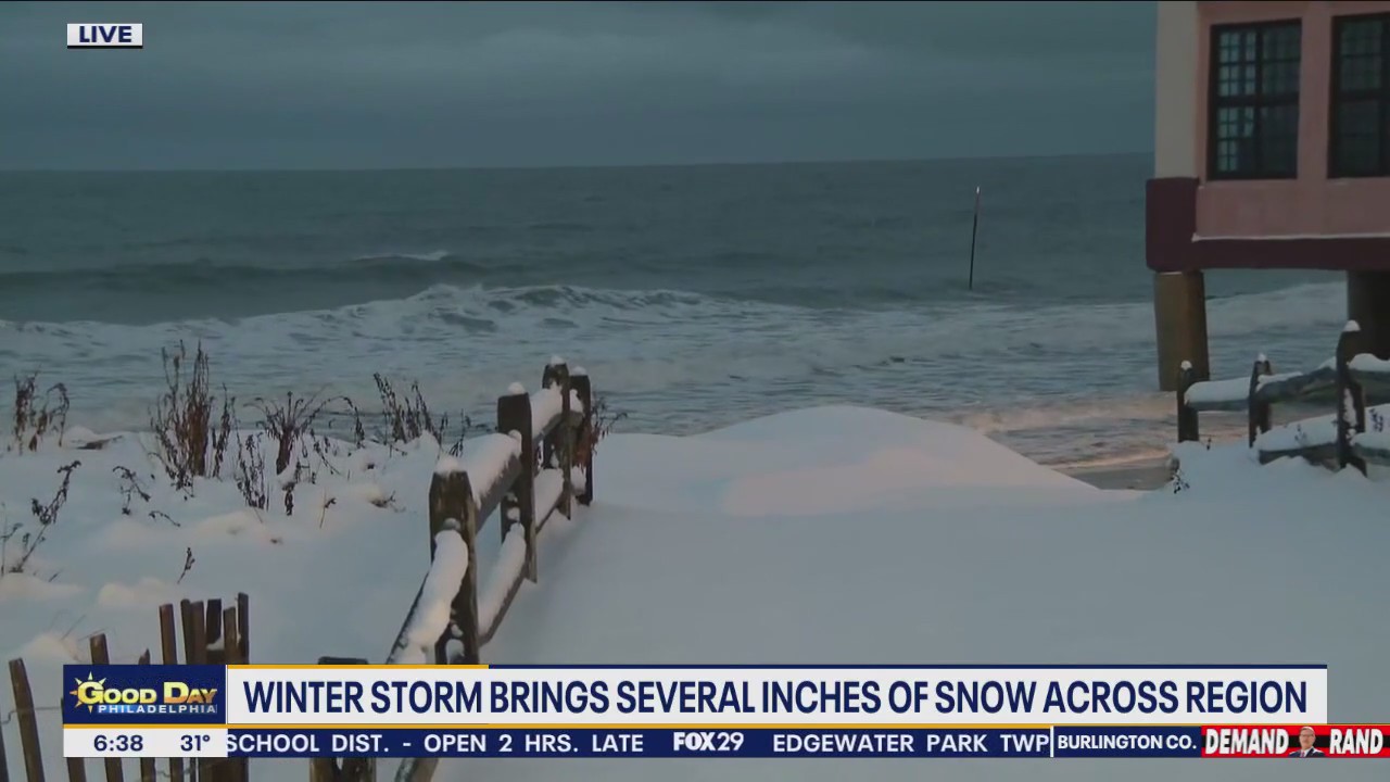 Winter storm brings several inches of snow across the region | FOX 29 ...
