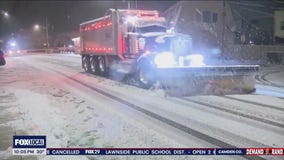 Jersey shore coping with heavy snowfall