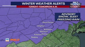 Update on frozen precipitation | FOX Weather Philly