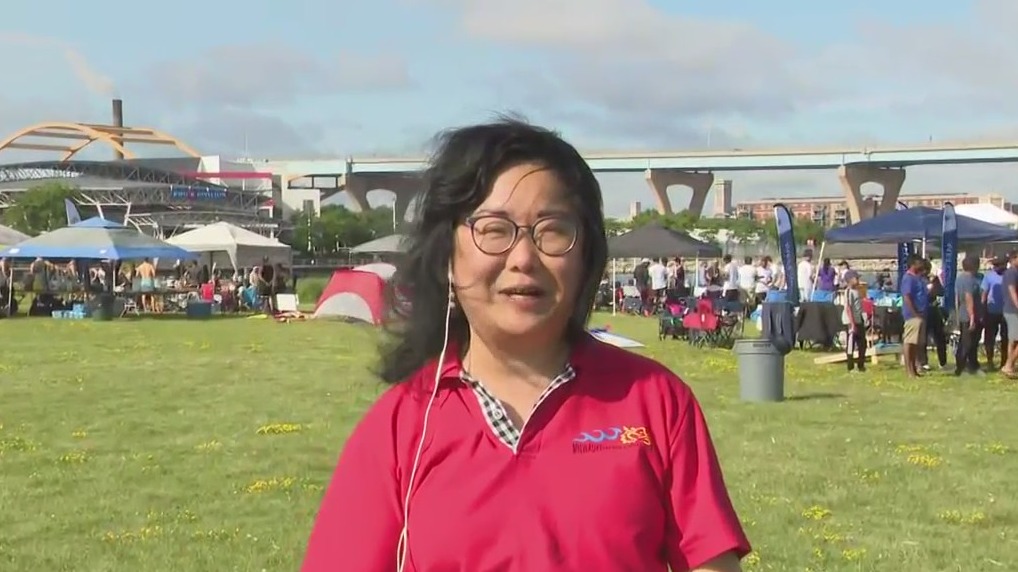 Enjoying the Milwaukee Dragon Boat Festival