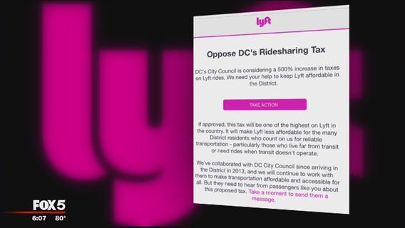 Lyft opposes DC ridesharing tax increase