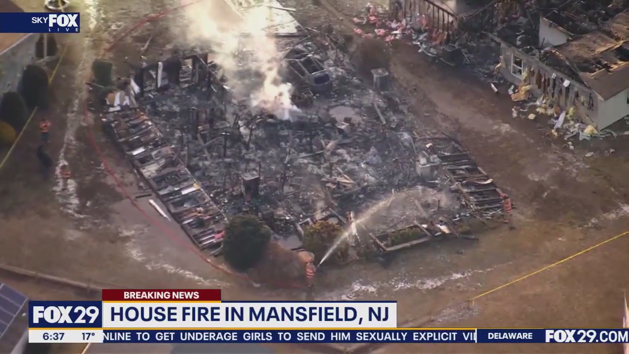 NJ home burnt to the ground after fire erupts in 55-plus community