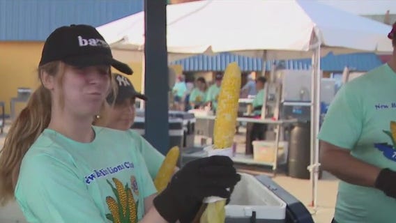 Wisconsin State Fair corn roast