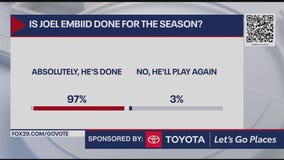Is Joel Embiid done for the season?