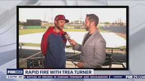 Rapid fire with Trea Turner | Phillies Spring Training in Clearwater, FL