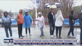 Phillies Spring training game cancelled due to rain