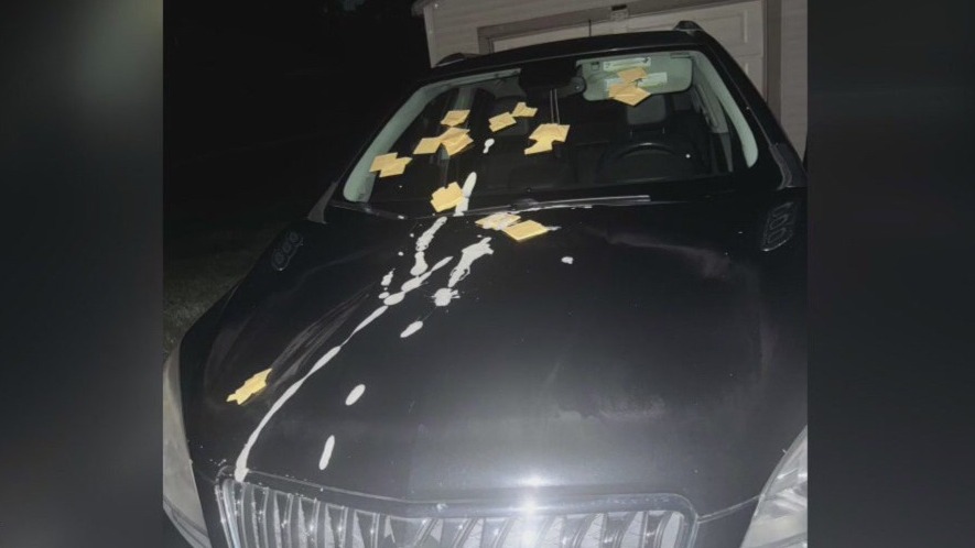 Car vandalized with cheese, ranch dressing