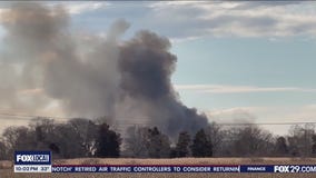 Wildfire burns in South Jersey