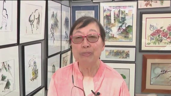 Paintings at the Morning Glory Art Fair