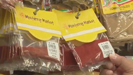 Spice selection at Monterrey Market