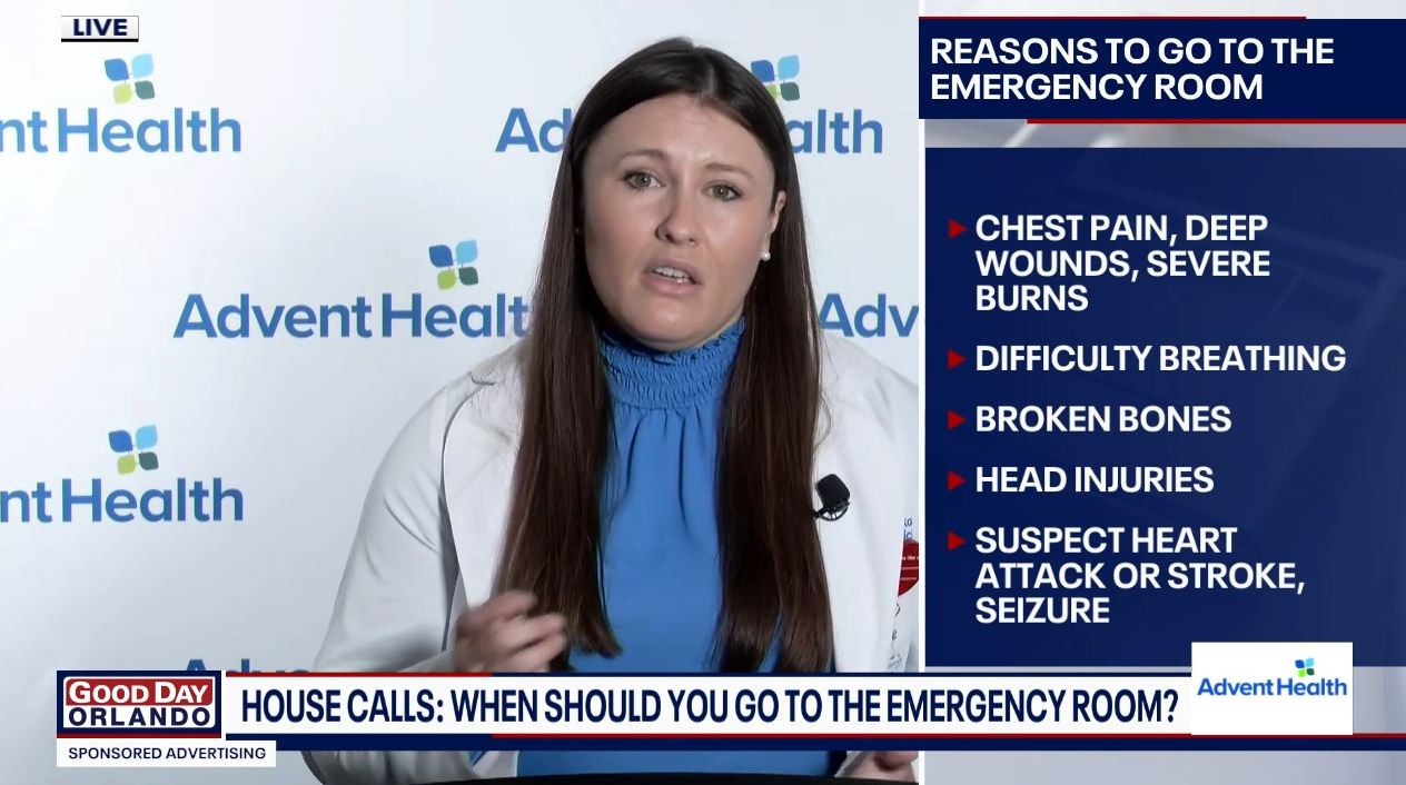 AdventHealth Orlando: Here is when to go to urgent care vs emergency room