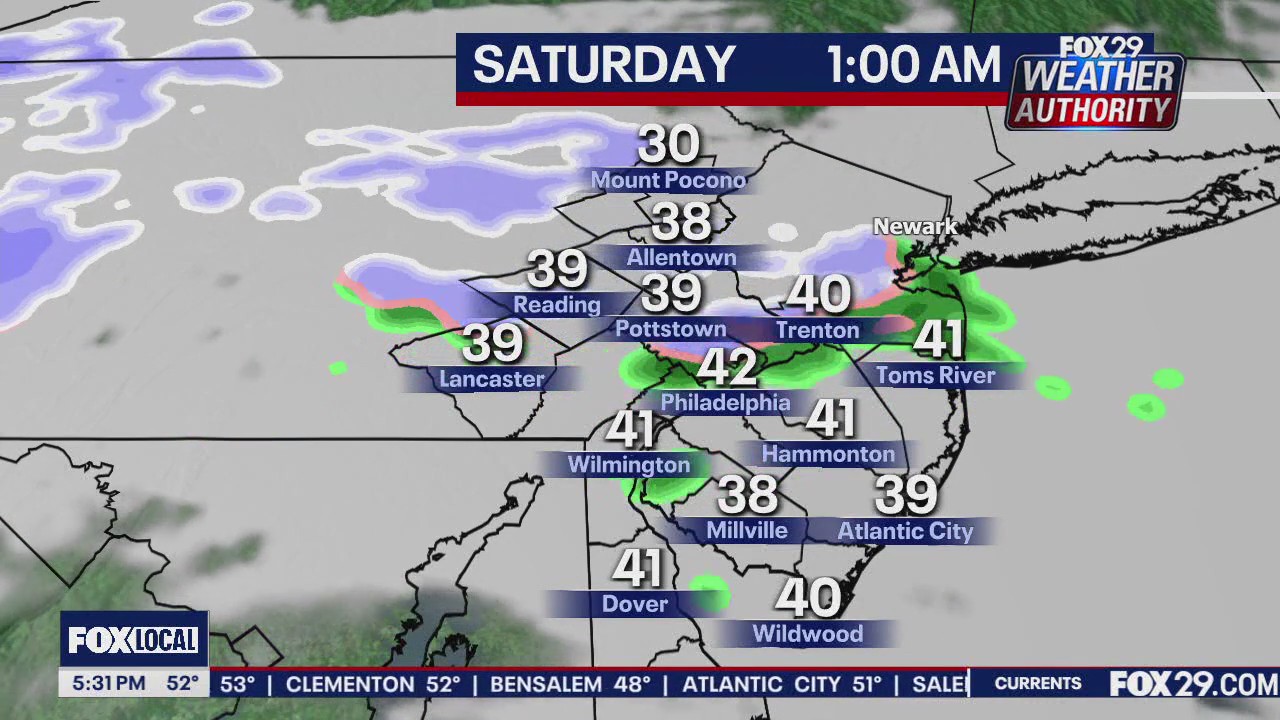 Weather Authority: 5 p.m. Friday forecast