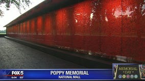 Poppy Wall Memorial honors fallen service members for Memorial Day