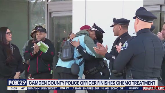 Camden County police officer finished chemo treatment