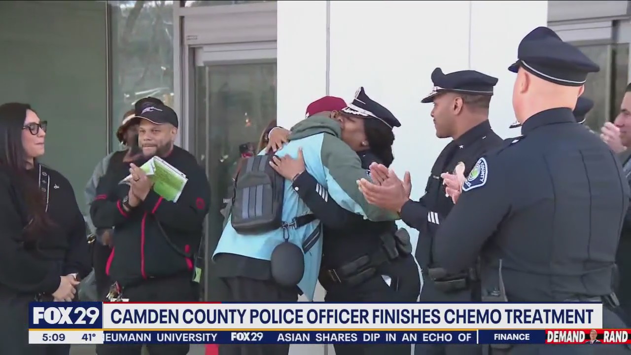 Camden County police officer finished chemo treatment