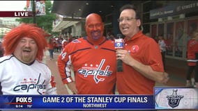 Caps fans pumped for Game 2 of Stanley Cup Final watch party at Capital One Arena