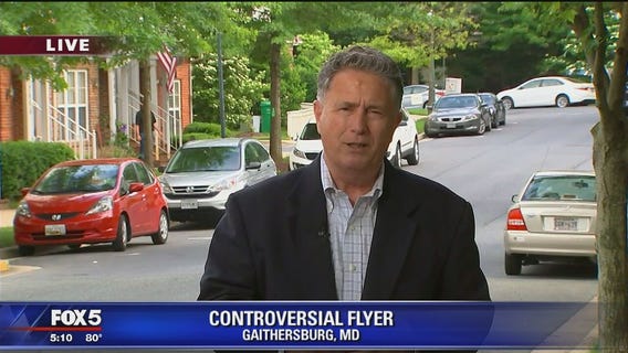 Gaithersburg residents upset over controversial fliers distributed in Kentlands neighborhood