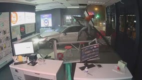 Police chase, crash into store; driver charged