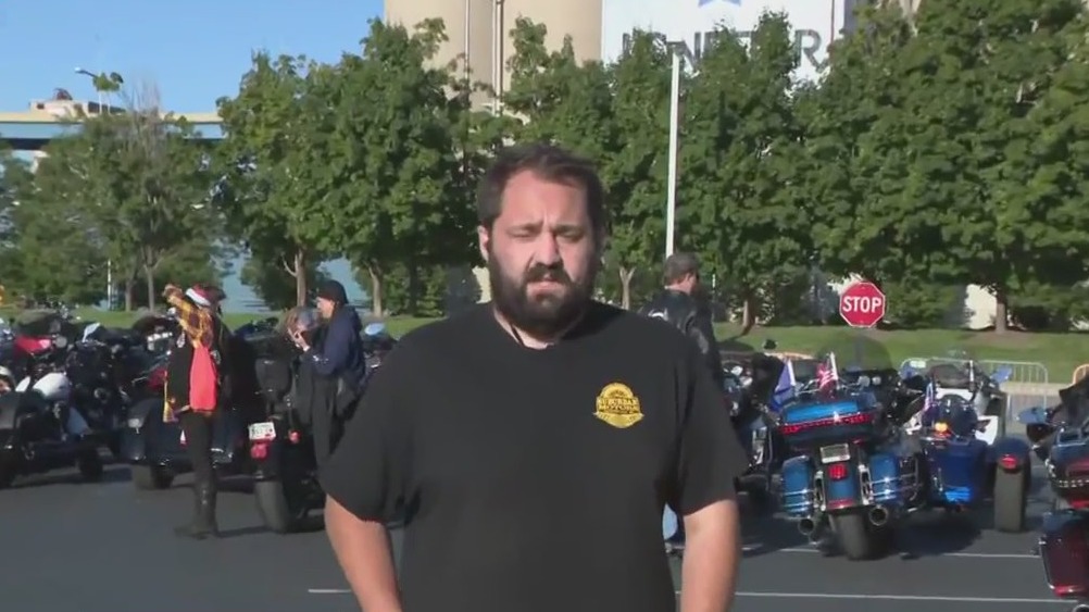 Taking part in the 18th annual Big Unit Poker Run