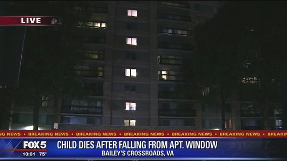 Child killed in Fairfax County after falling from window at apartment building, police say