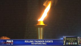 Rolling Thunder: Candlelight vigil held at Vietnam Veterans Memorial