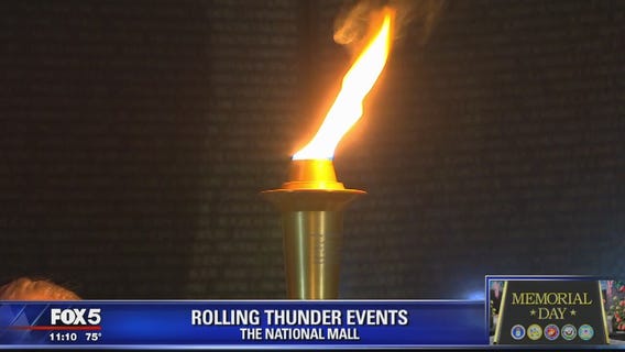 Rolling Thunder: Candlelight vigil held at Vietnam Veterans Memorial