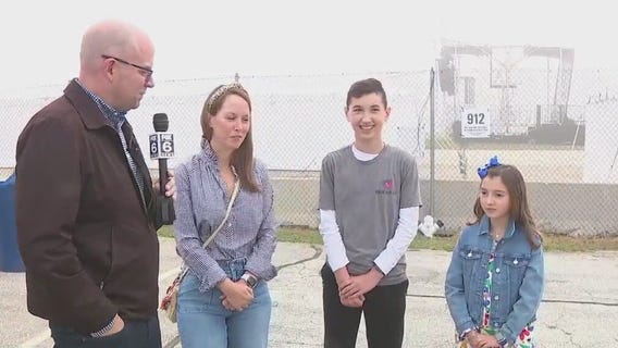 Family taking part in the Rally Round