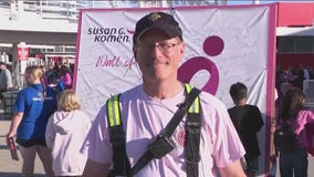 MFD Fire Chief Aaron Lispki at the More Than Pink Walk