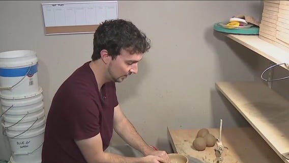 Wheel-thrown, functional pottery