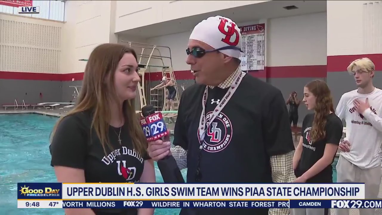 Upper Dublin High School girls swim team wins PIAA State Championship