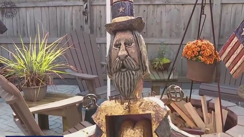 Carves, paints, and decorates