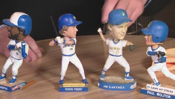 Look at Brewers history using bobbleheads