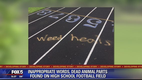 Prince William County high school vandalized with spray paint, dead animal parts