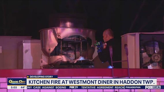 Kitchen fire at Westmont Diner in Haddon Township