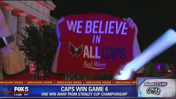 Caps fans celebrate big Game 4 victory in Stanley Cup Final