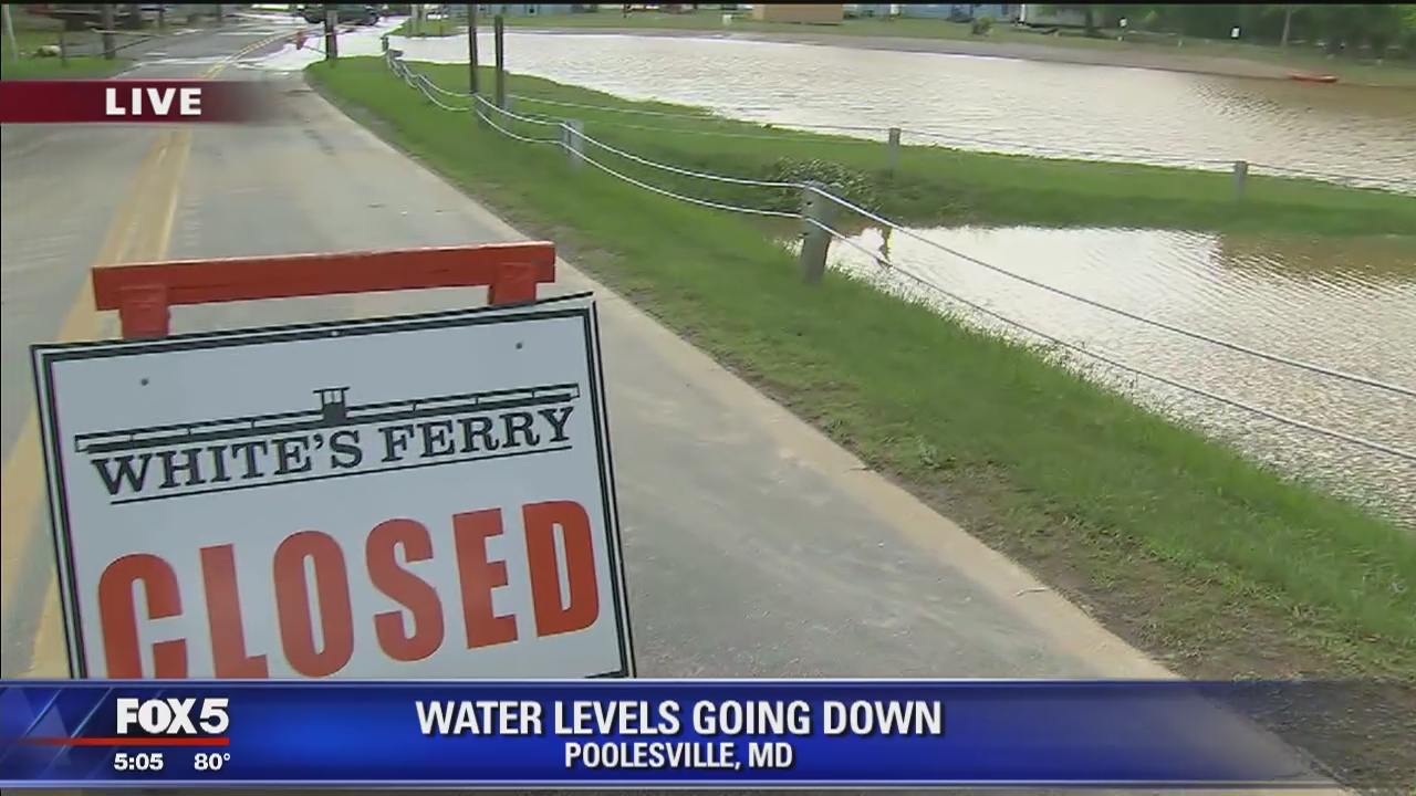 White's Ferry impacted by flooding, high water