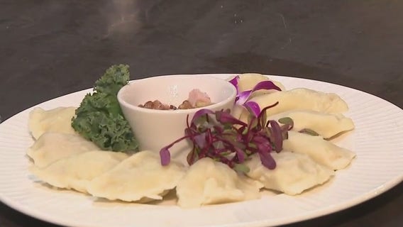 Pierogi sampler plate