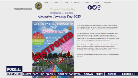 Gloucester Township Day postponed amid threats