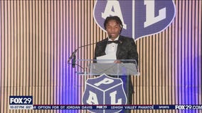 Celebration of cops helping kids