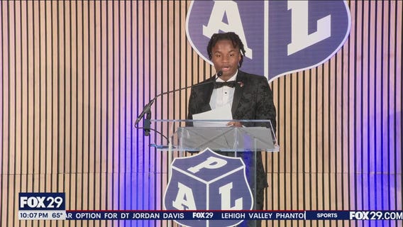 Celebration of cops helping kids