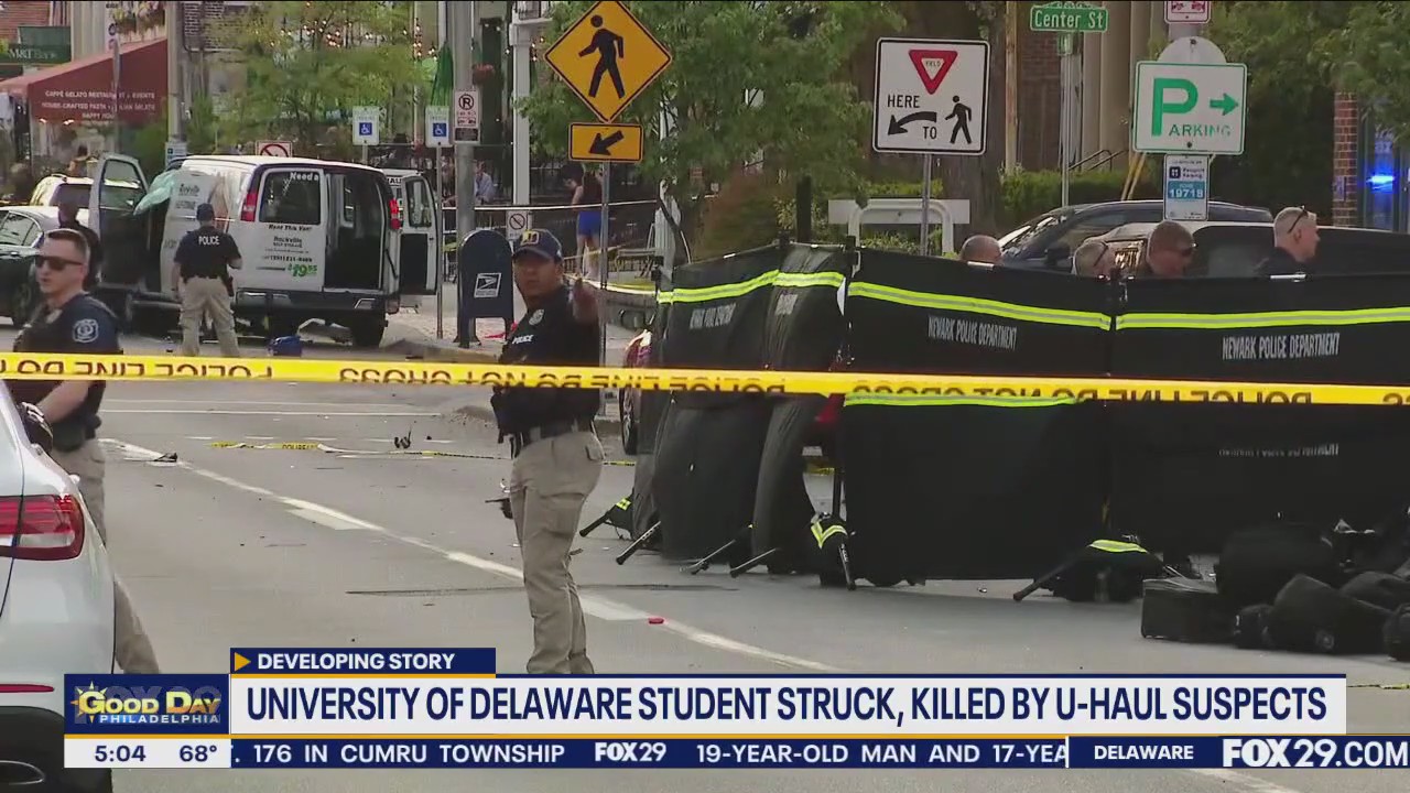 UDel student killed, 7 others injured by suspects fleeing in U-Haul